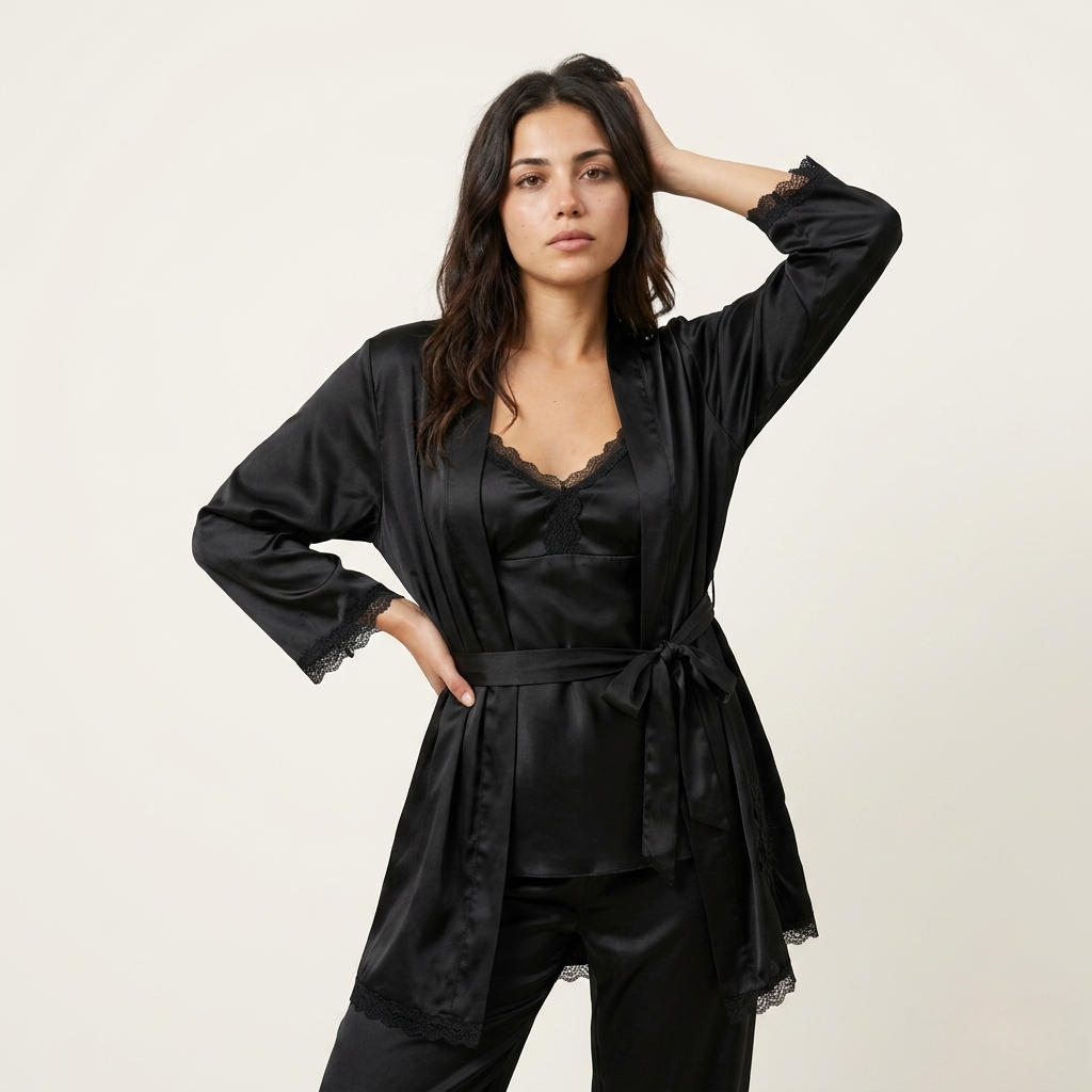 5PC Nightwear Set with Robe