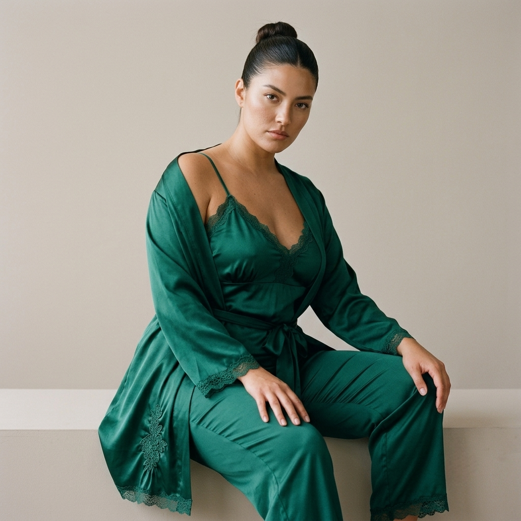 5PC Nightwear Set with Robe