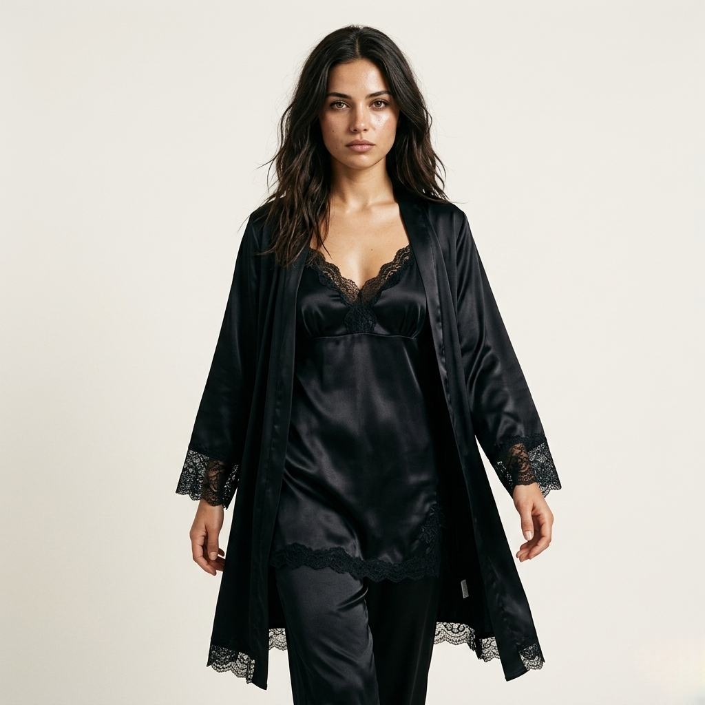 5PC Nightwear Set with Robe