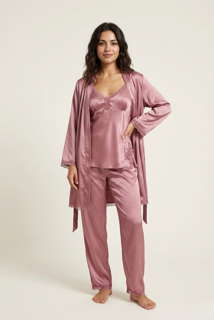 5PC Nightwear Set with Robe