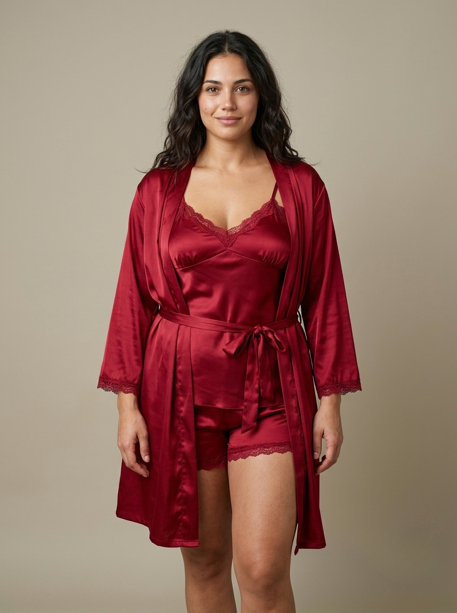 5PC Nightwear Set with Robe