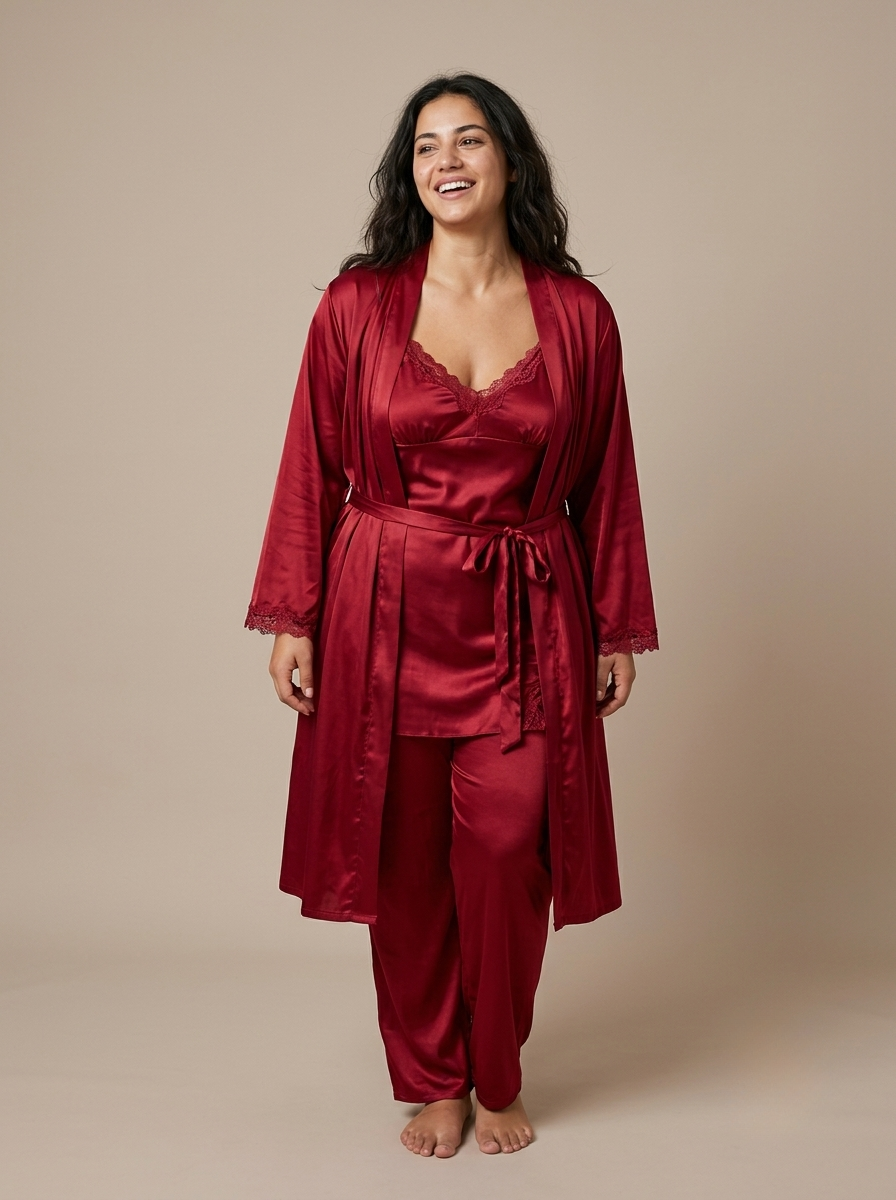 5PC Nightwear Set with Robe