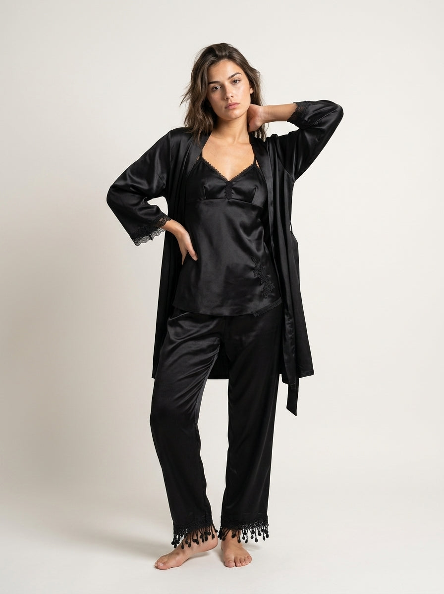 5-Piece Nighty Set - Black