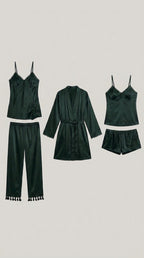 5-Piece Nighty Set - Green