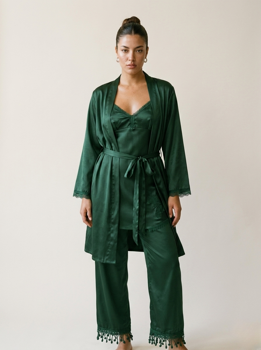 5-Piece Nighty Set - Green