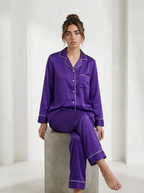 Full Sleeve & Trouser PJ Set - Purple