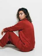 Full Sleeve & Trouser PJ Set - Red