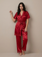 3-Piece Nighty Set - Red