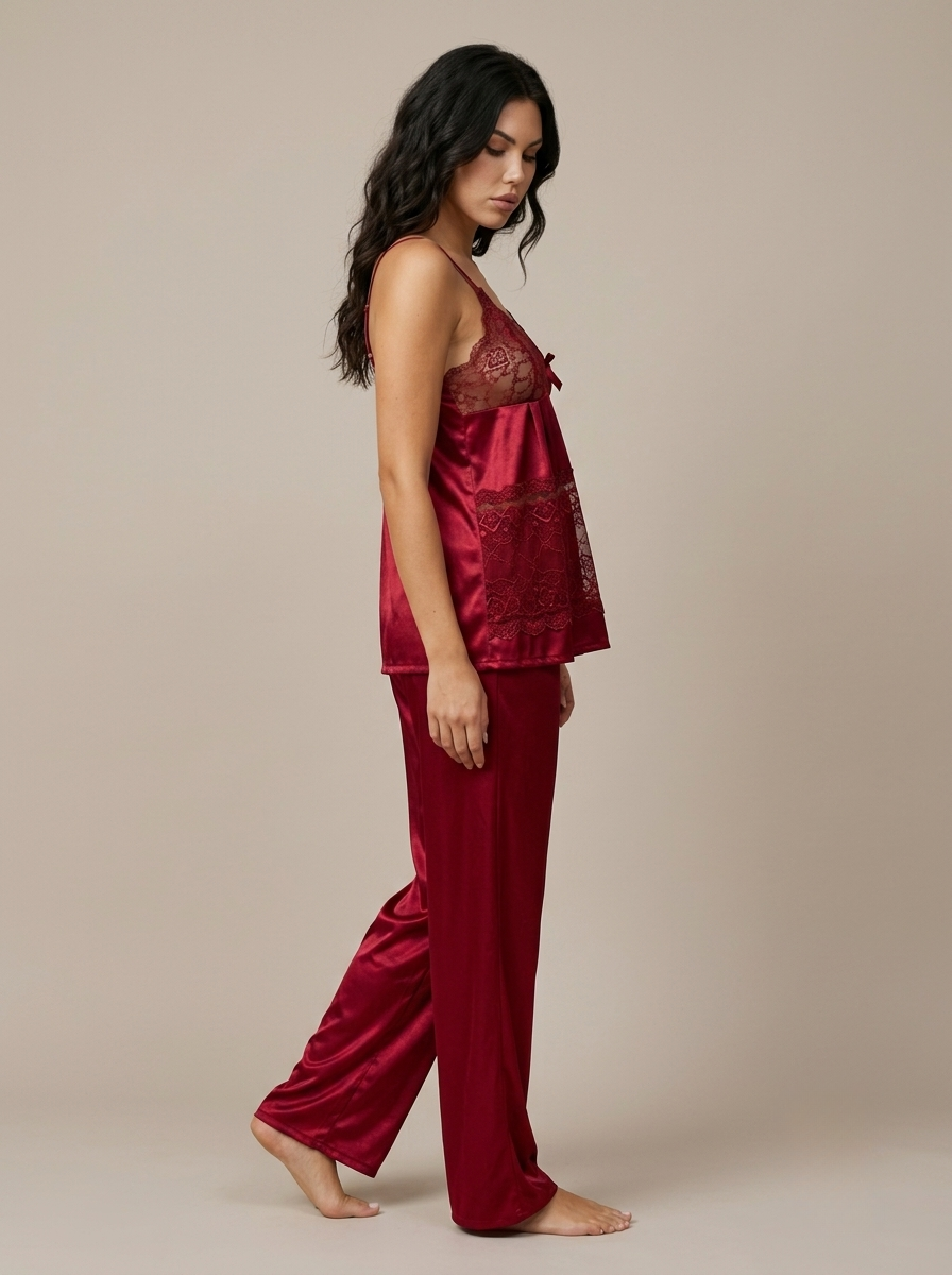 3-Piece Nighty Set - Red