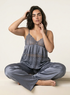 3-Piece Nighty Set - Grey