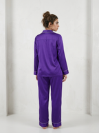 Full Sleeve & Trouser PJ Set - Purple