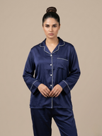 Full Sleeve & Trouser PJ Set - Navy
