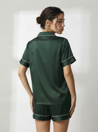Half Sleeve & Shorts PJ Set - Green