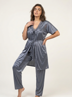 3-Piece Nighty Set - Grey