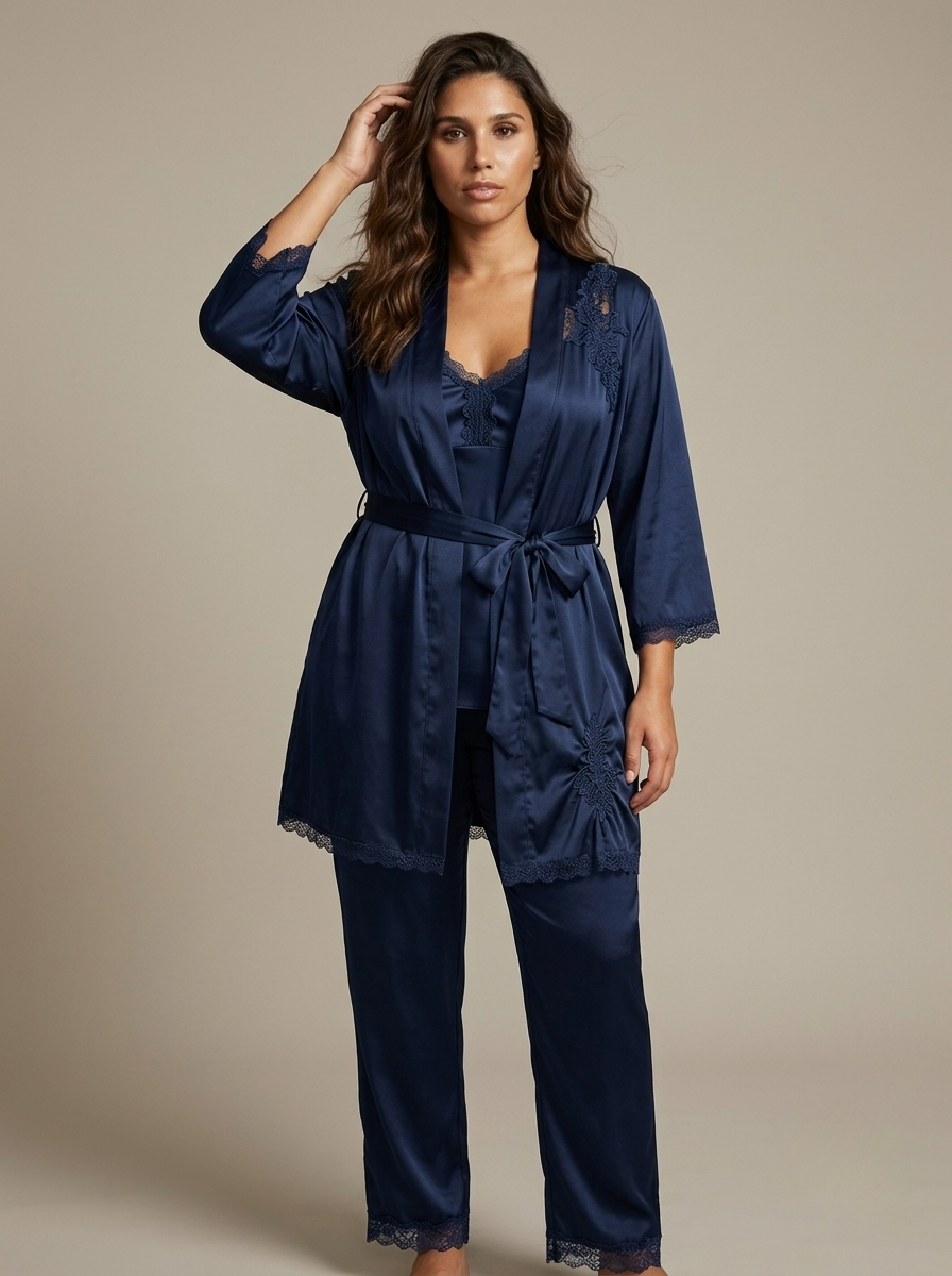 5PC Nightwear Set with Robe