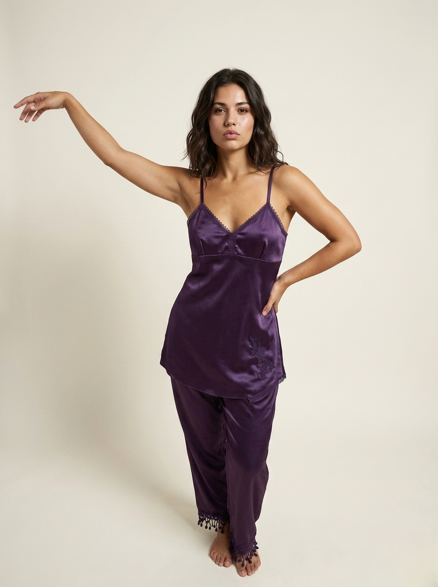 5-Piece Nighty Set - Purple
