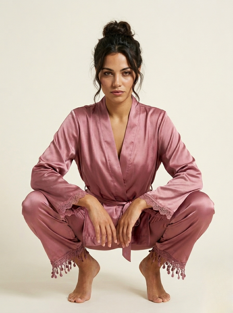 5-Piece Nighty Set - Pink