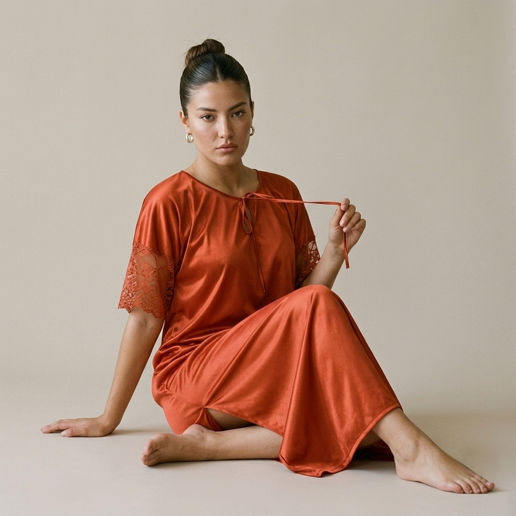 1-Piece Bridal & Daily Nighty - Red