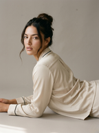Full Sleeve & Trouser PJ Set - White
